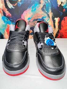No.68 Air Jordan 4 Retro 'Bred Reimagined' Toddler Size 11C